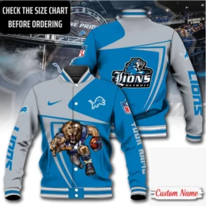 Limited Edition – Customized NFL Detroit Lions Satin Varsity & Baseball Jacket