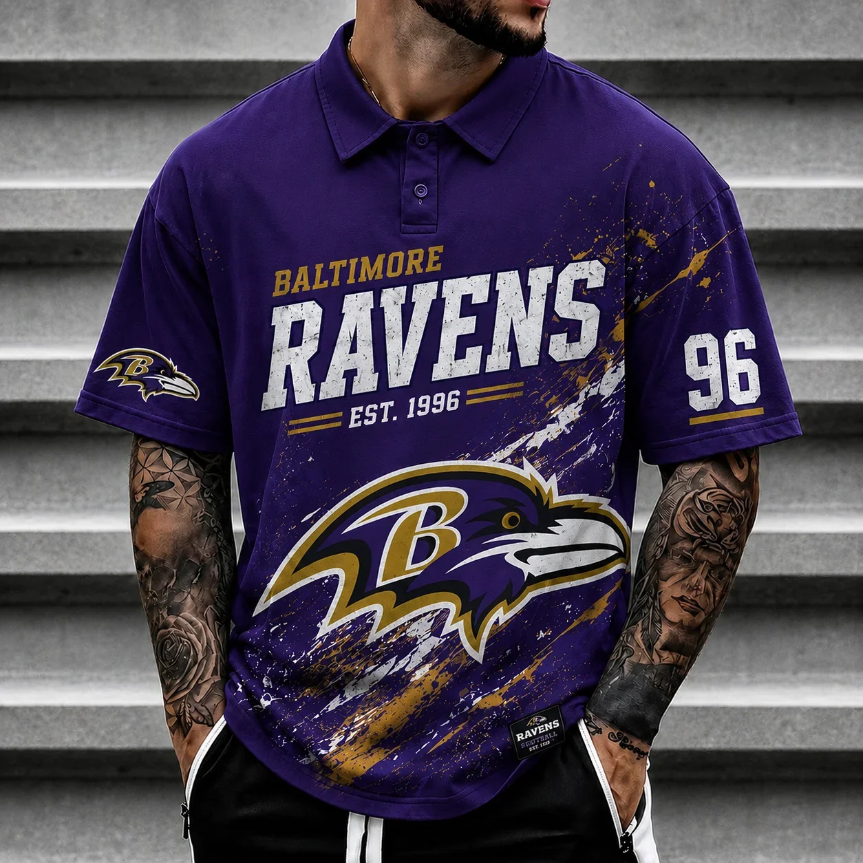 Limited Edition – Customized NFL Baltimore Ravens Polo Shirt