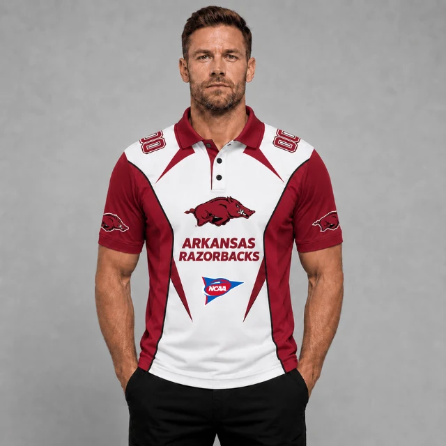 Limited Edition – Customized NCAA Arkansas Razorbacks Polo Shirt