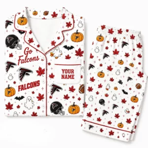 Limited Edition – Customized NFL Atlanta Falcons Halloween Long Pajamas Set