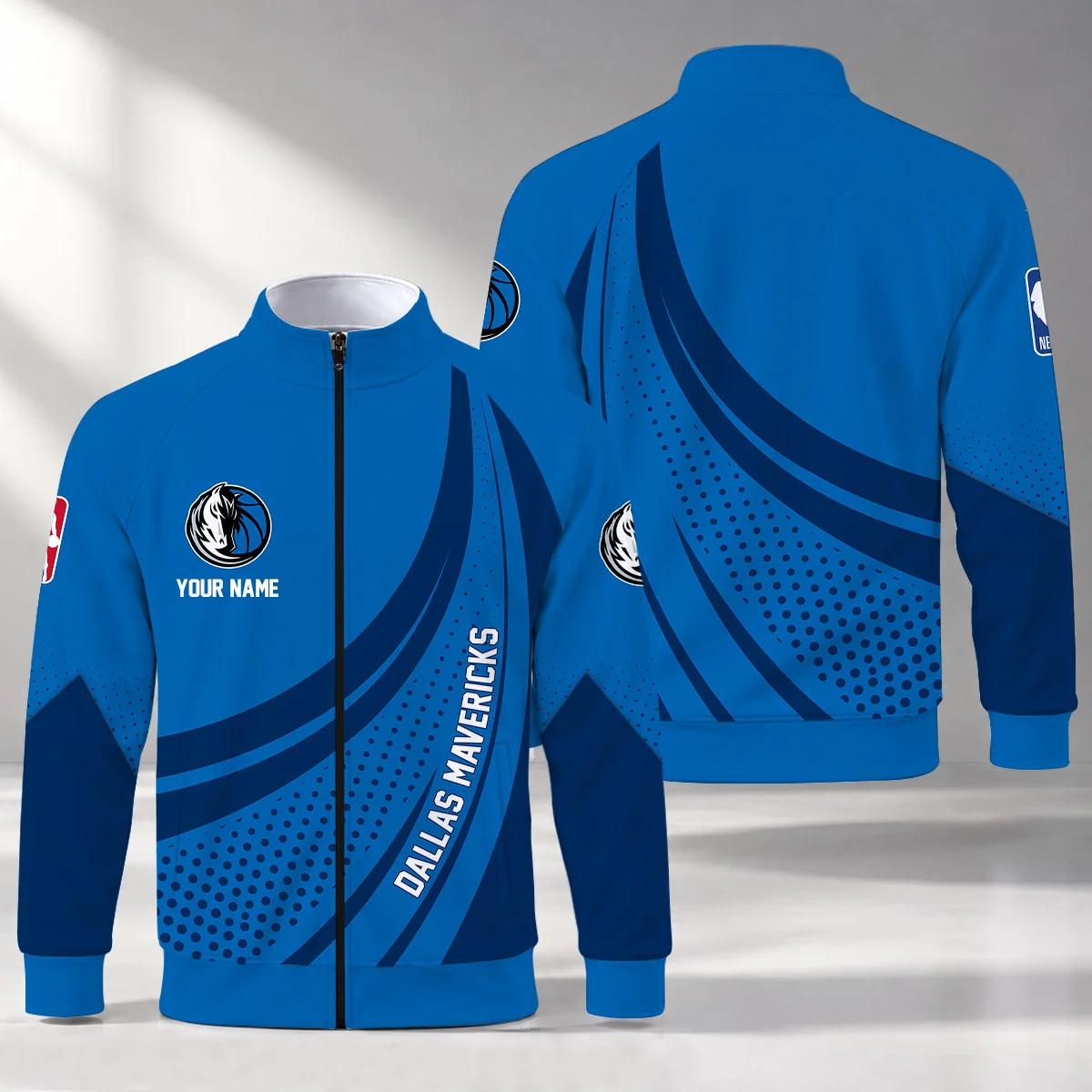 Limited Edition – Customized NBA Dallas Mavericks Stand Collar Jacket