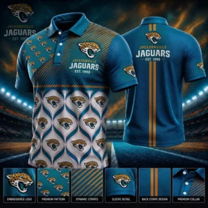 Limited Edition – Customized NFL Jacksonville Jaguars Polo Shirt