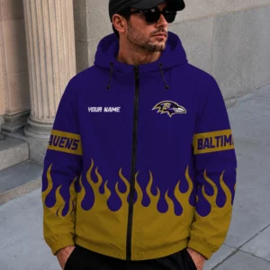 Limited Edition – Customized NFL Baltimore Ravens Windbreaker Jacket