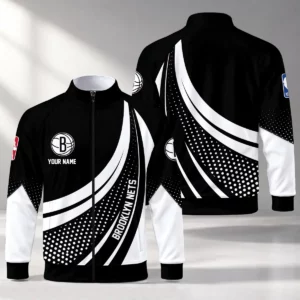 Limited Edition – Customized NBA Brooklyn Nets Stand Collar Jacket