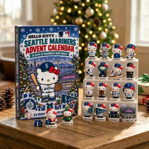 Hello Kitty x Seattle Mariners 2026 MLB Christmas Advent Calendar Mariners Baseball Decor Gifts