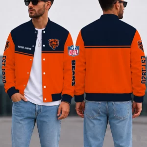 Limited Edition – Customized NFL Chicago Bears Satin Varsity & Baseball Jacket