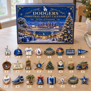 Los Angeles Dodgers Advent Calendar 2026 Christmas Countdown Gift For Boyfriend