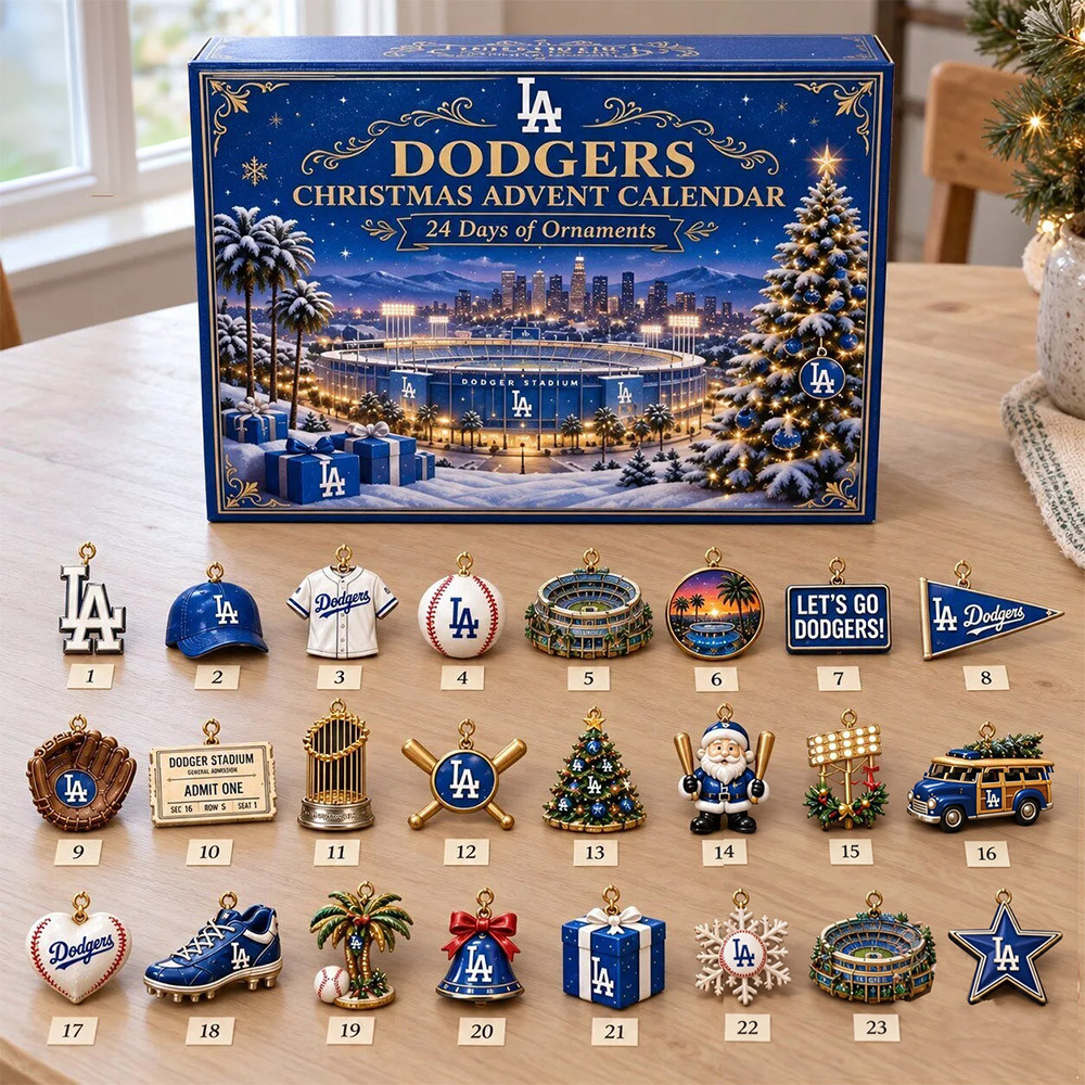 Los Angeles Dodgers Advent Calendar 2026 Christmas Countdown Gift For Boyfriend