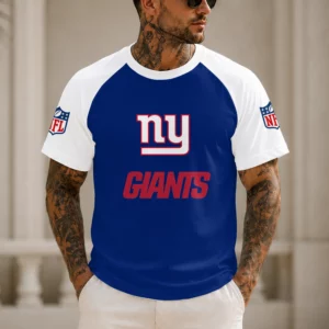 Limited Edition – Customized NFL New York Giants Raglan Tee