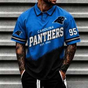 Limited Edition – Customized NFL Carolina Panthers Polo Shirt