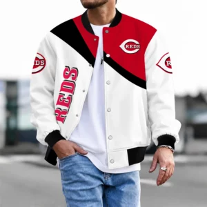 Limited Edition – Customized MLB Cincinnati Reds Satin Varsity & Baseball Jacket