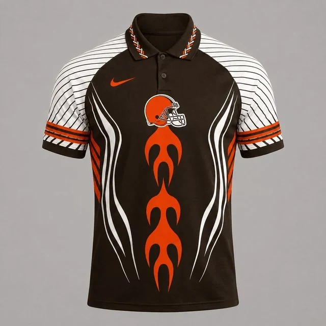 Limited Edition – Customized NFL Cleveland Browns Polo Shirt