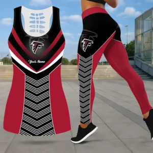 Limited Edition – Customized NFL Atlanta Falcons Leggings & Hollow Tank Top Set