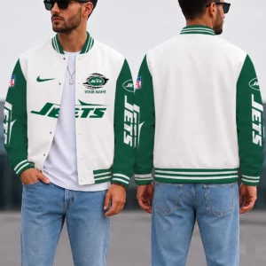 Limited Edition – Customized NFL New York Jets Satin Varsity & Baseball Jacket