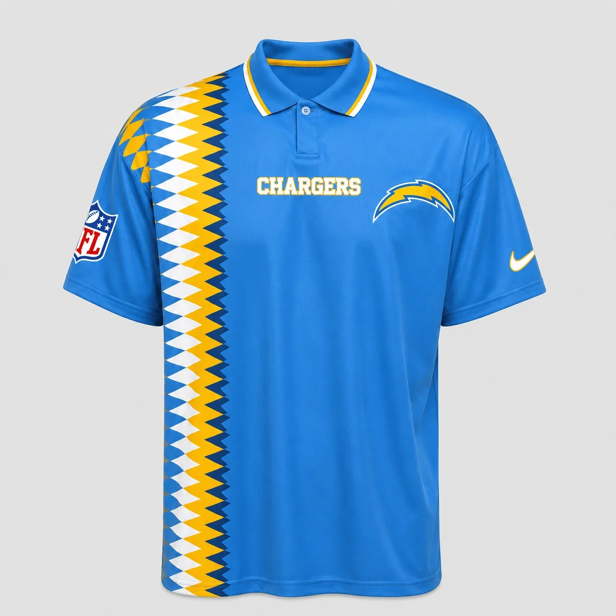 Limited Edition – Customized NFL Los Angeles Chargers Polo Shirt