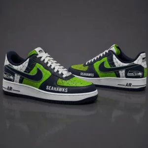 Limited Edition – Customized NFL Seattle Seahawks X Spider Air force 1 Shoes