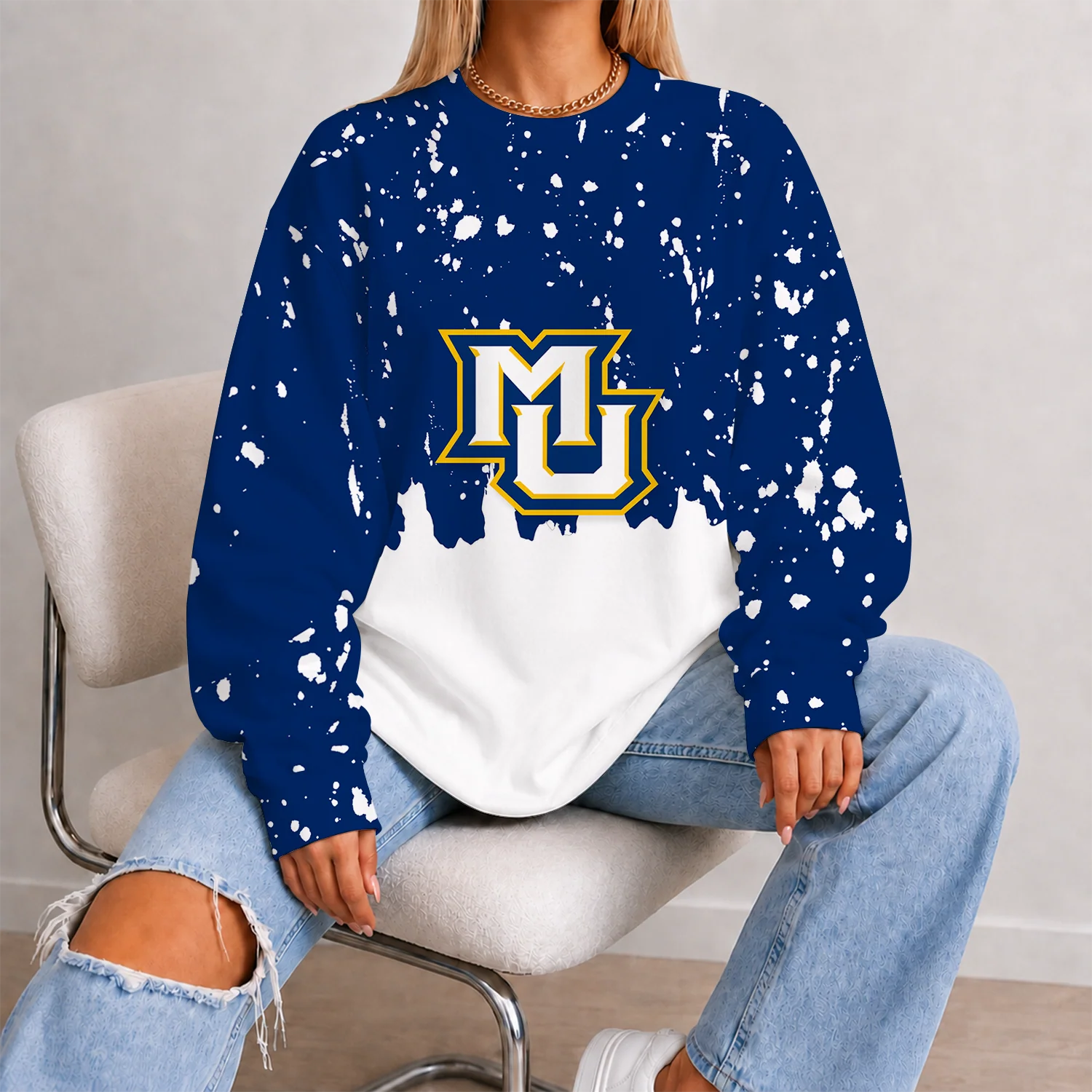 Limited Edition Customized NCAA Marquette Golden Eagles Unisex Sweatshirt