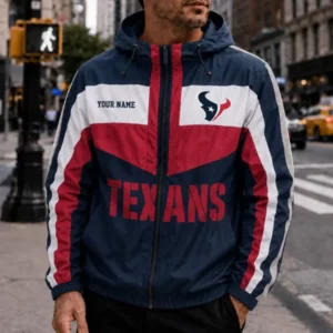 Limited Edition – Customized NFL Houston Texans Windbreaker Jacket