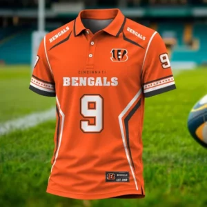 Limited Edition – Customized NFL Cincinnati Bengals Polo Shirt