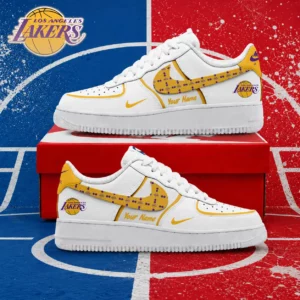 Limited Edition – Customized NBA Los Angeles Lakers Af1 Sneakers