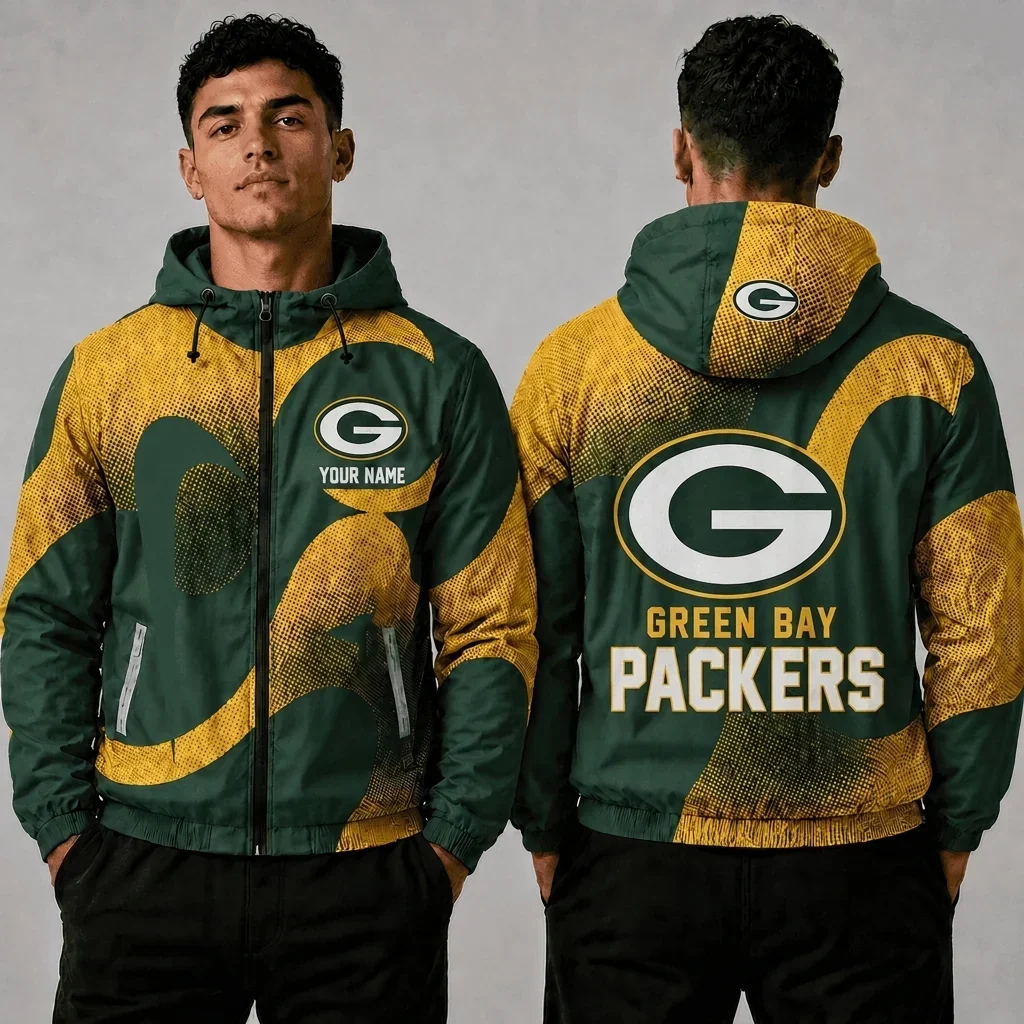 Limited Edition – Customized NFL Green Bay Packers Windbreaker Jacket