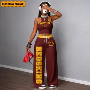 Limited Edition – Customized NFL Washington Commanders Women’s Crop Top & Long Pants Set