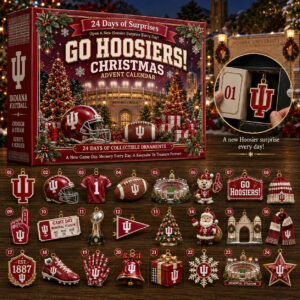 Indiana Hoosiers Merch Go Hoosiers Christmas Advent Calendar Indiana Hoosiers Fan Gift
