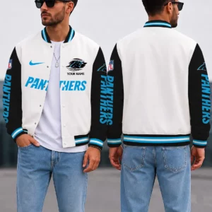 Limited Edition – Customized NFL Carolina Panthers Satin Varsity & Baseball Jacket