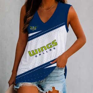 Limited Edition – New Customized WNBA Dallas Wings Women’s V-Neck Tank Top