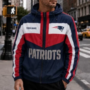 Limited Edition – Customized NFL New England Patriots Windbreaker Jacket