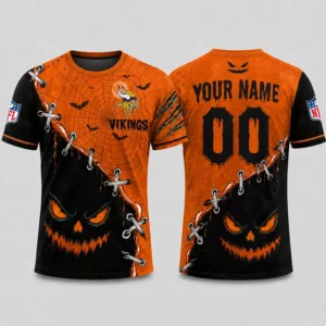 Limited Edition – Customized NFL Minnesota Vikings Halloween Unisex T-Shirt