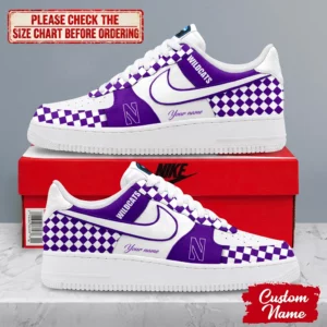 Limited Edition – Customized NCAA Northwestern Wildcats Af1 Shoes