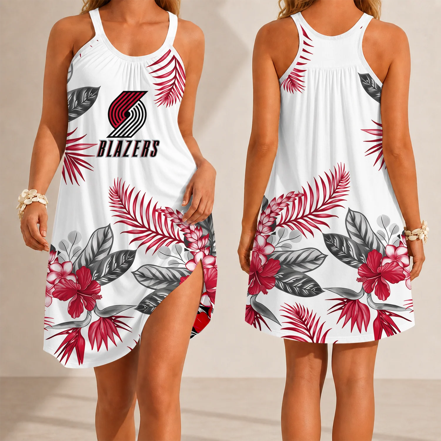 Limited Edition – Customized NBA Portland Trail Blazers Camisole Dress
