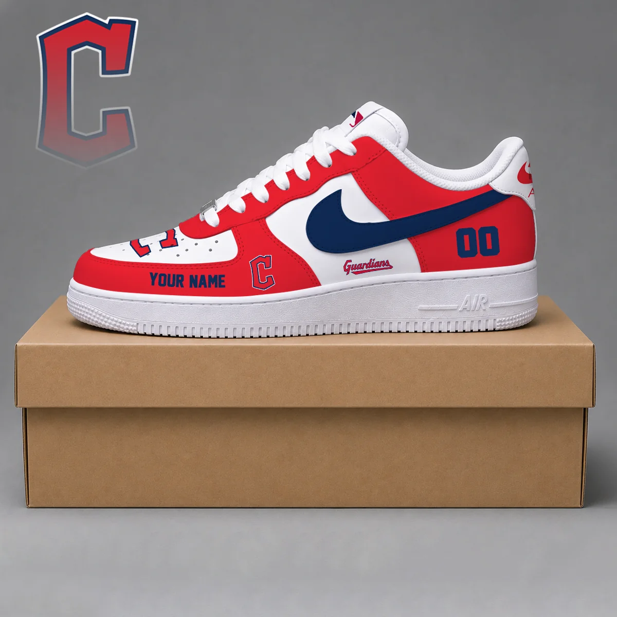 Limited Edition – Customized MLB Cleveland Guardians Af1 Shoes