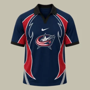 Limited Edition – Customized NHL Columbus Blue Jackets Polo Shirt