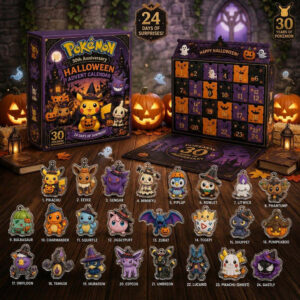 Pokemon 30th Anniversary Halloween Advent Calendar 2026 24 Days Christmas Countdown Gift Ideas