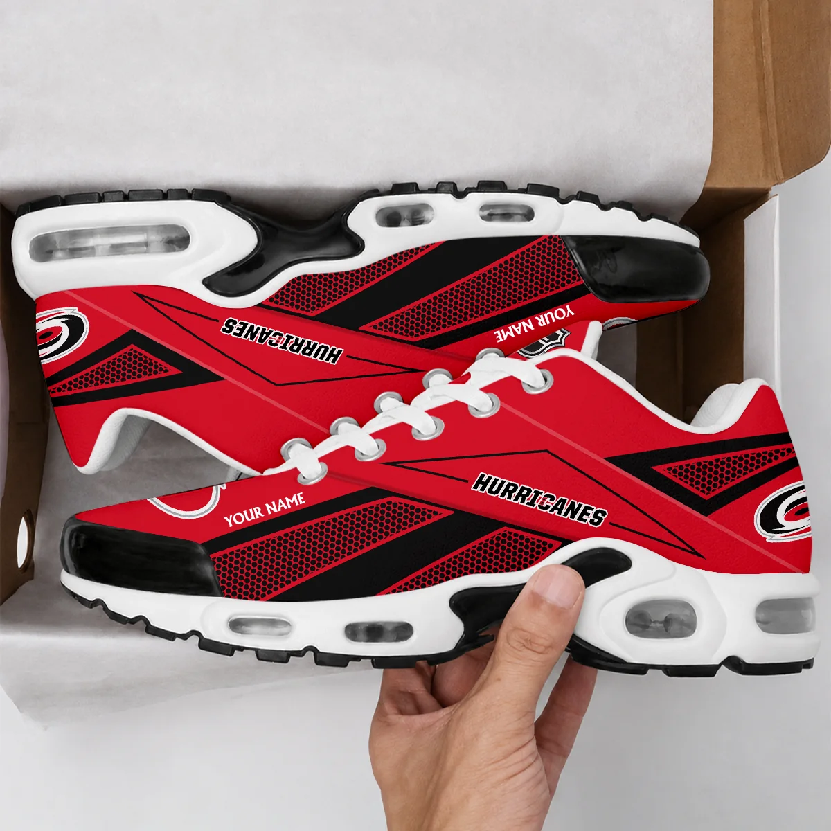 Limited Edition – Customized NHL Carolina Hurricanes Air Max Plus Sneakers