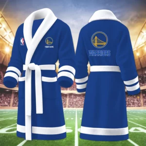 Limited Edition – Customized NBA Golden State Warriors Multicolor Fleece Bathrobe
