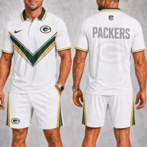 Limited Edition – Customized NFL Green Bay Packers Polo Shirt & Short Pants