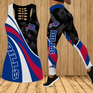 Limited Edition – Customized NFL Buffalo Bills Hollow Tank Top & Leggings Set