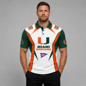 Limited Edition – Customized NCAA Miami Hurricanes Polo Shirt