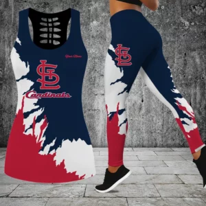 Limited Edition – Customized MLB St. Louis Cardinals Hollow Tank Top & Leggings Set