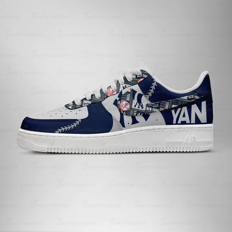 Limited Edition – Customized MLB New York Yankees Air force 1 Shoes - Image 3
