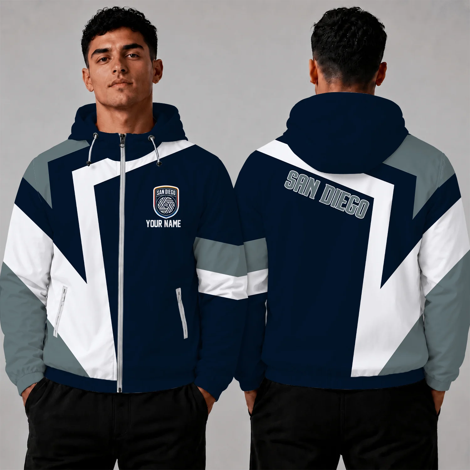 Limited Edition – Customized MLS San Diego Fc Windbreaker Jacket