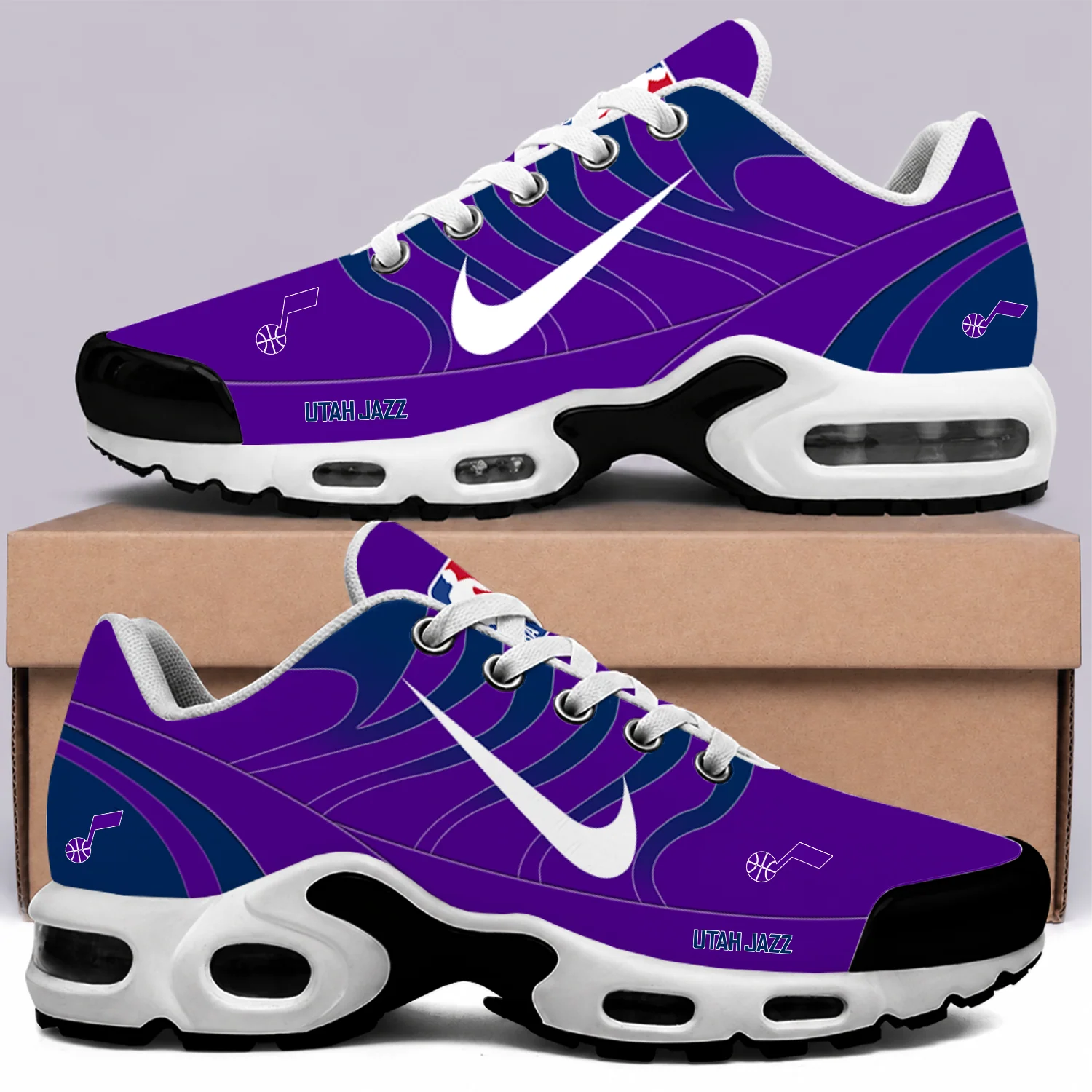 Limited Edition – Customized NBA Utah Jazz Air Max Plus Sneakers