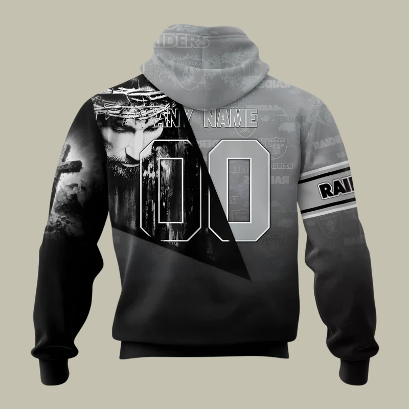 Limited Edition – Customized NFL Las Vegas Raiders God’s Blessing T-Shirt, Hoodie & Zip Hoodie - Image 3
