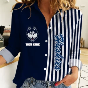 Limited Edition – Customized NCAA Uconn Huskies Women Casual Shirt For Fan