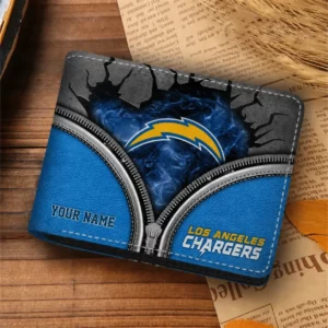 Limited Edition – Customized NFL Los Angeles Chargers Leather Wallet