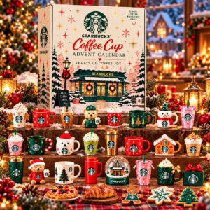 Starbucks Coffee Cup Advent Calendar 2026 24 Day Christmas Countdown Coffee Lover Gift
