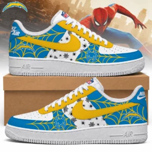 Limited Edition – Customized NFL Los Angeles Chargers Af1 Shoes